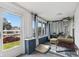 Bright sun room featuring large windows, comfortable seating, and an inviting atmosphere at 938 N Tuxedo St, Indianapolis, IN 46201
