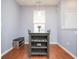 Cozy dining area with a stylish table with storage and a bench, perfect for intimate meals at 9682 Angelica Dr, Noblesville, IN 46060