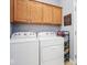 Bright laundry room features modern appliances and cabinets at 9682 Angelica Dr, Noblesville, IN 46060