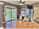 Light-filled dining room leading to a screened in porch at 9833 Parkshore Dr, Fishers, IN 46038