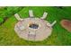 Cozy backyard fire pit surrounded by chairs, perfect for outdoor gatherings at 9833 Parkshore Dr, Fishers, IN 46038