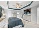 Large main bedroom boasting a trey ceiling, a television, neutral walls, and great light at 1026 Woodglen Dr, Westfield, IN 46074