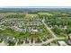 Aerial view of a lovely neighborhood, highlighting the proximity to a school and park at 10515 Sugar Ridge Way, Indianapolis, IN 46239