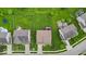 Aerial view of a home with expansive green lawn in a well-maintained neighborhood at 10515 Sugar Ridge Way, Indianapolis, IN 46239