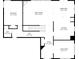 Detailed floor plan showcasing the layout of the bedrooms, bathrooms, living spaces, kitchen, and dining area at 10515 Sugar Ridge Way, Indianapolis, IN 46239