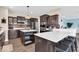 Modern kitchen with stainless steel appliances and beautiful countertops at 10515 Sugar Ridge Way, Indianapolis, IN 46239