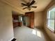 Eat-in kitchen with wooden cabinets and a window, creating a cozy atmosphere at 11026 N Kitchen Rd, Mooresville, IN 46158