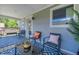 Relaxing covered porch with comfortable seating, outdoor decor, and a view of the neighborhood at 1209 Cottage Ave, Indianapolis, IN 46203