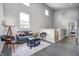 Cozy living room area features a comfortable sofa, decorative pillows, and modern furniture at 1209 Cottage Ave, Indianapolis, IN 46203