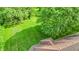 Manicured backyard with lush green lawn and mature trees, offering an idyllic outdoor setting at 12121 East 21St St, Indianapolis, IN 46229