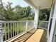 Relaxing outdoor balcony with wooded view and bright sunlight at 1280 Shadow Ridge Rd, Indianapolis, IN 46280
