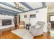 Comfortable living room with hardwood floors and stylish furnishings at 1514 Bittersweet Dr, Greenfield, IN 46140