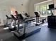 Community Gym with treadmills and elliptical machines at 2223 Shaftesbury Rd, Carmel, IN 46032