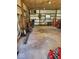 This spacious garage can be used for storing lawn equipment at 2871 Mullinix Rd, Greenwood, IN 46143