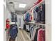 Spacious walk-in closet with built-in shelving and lots of storage at 2871 Mullinix Rd, Greenwood, IN 46143
