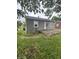 Charming gray house featuring a small front porch area and verdant lawn at 3202 N Emerson Ave, Indianapolis, IN 46218