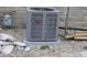 Close-up of the home's updated, energy-efficient HVAC unit, ensuring comfort at 3456 S Sadlier S Dr, Indianapolis, IN 46239