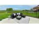 Outdoor patio with a comfortable sectional sofa, perfect for relaxing at 3872 New Battle Ln, Bargersville, IN 46106