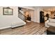 Beautiful open floor plan featuring modern staircase and hardwood floors at 3872 New Battle Ln, Bargersville, IN 46106