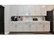 Kitchen with stainless steel appliances, bright countertops and neutral color cabinets at 3872 New Battle Ln, Bargersville, IN 46106