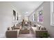 Bright, neutral living room with modern furniture and a connecting dining room at 4255 N County Road 1025 E, Indianapolis, IN 46234