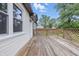 View of the wooden deck at 450 N Fenton Ave, Indianapolis, IN 46219