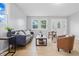 Comfortable living room featuring stylish furniture, a cozy couch, and plenty of natural light at 450 N Fenton Ave, Indianapolis, IN 46219