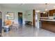 Open-concept living room with hardwood floors, modern furnishings, and stylish decor at 4853 E 65Th St, Indianapolis, IN 46220