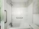 Full bathroom highlighting a shower-tub combination with safety bar at 621 N Livingston Ave, Indianapolis, IN 46222
