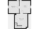 Upstairs layout with two bedrooms and attic/loft space at 621 N Livingston Ave, Indianapolis, IN 46222