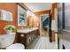 Charming bathroom with a window and good counter space and storage at 7630 Blain Way, Indianapolis, IN 46254