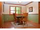 The dining area offers a view of the back yard and plenty of light at 1065 Lakewood South Dr, Brownsburg, IN 46112