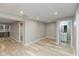 Finished basement area offering recessed lights and entrance to bathroom at 10725 Tedder Lake Dr, Indianapolis, IN 46239