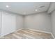 Finished basement bedroom offers a closet and recessed lighting at 10725 Tedder Lake Dr, Indianapolis, IN 46239
