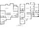 Full property floor plans for both the main and basement levels, showing layouts and dimensions at 10725 Tedder Lake Dr, Indianapolis, IN 46239