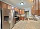 Modern kitchen featuring stainless steel appliances and ample cabinet space at 10725 Tedder Lake Dr, Indianapolis, IN 46239