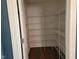 Walk-in pantry providing ample storage space with wire shelving at 11070 Long Lake Ln, Fishers, IN 46037