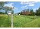 Extensive fenced-in backyard area with storage at 11198 N 650 W, Fountaintown, IN 46130