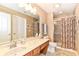 This bathroom has neutral colors and a shower at 13807 Rue Fontaine Ln, McCordsville, IN 46055