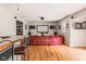 Finished basement featuring a large entertainment area, built-in bar, and cozy seating, ideal for movie nights at 13861 Barberry Ct, Carmel, IN 46033