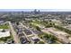 Panoramic aerial view of the city skyline, showcasing the urban landscape and surrounding neighborhood at 1405 Deloss St, Indianapolis, IN 46201