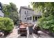 Charming backyard with patio furniture and greenery at 1548 N Park Ave, Indianapolis, IN 46202