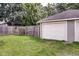 Detached two-car garage and fenced yard at 1548 N Park Ave, Indianapolis, IN 46202