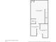 Basement floor plan featuring a finished area, bathroom, and unfinished storage space at 1818 N Pennsylvania St, Indianapolis, IN 46202