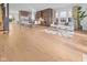 Open-concept living space with a seamless flow from kitchen to living area at 1818 N Pennsylvania St, Indianapolis, IN 46202