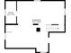 Floor plan depicting the basement layout with room dimensions at 2164 E Raymond St, Indianapolis, IN 46203