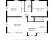Layout of the home's second floor featuring bedrooms, bathroom, kitchen, and living room at 2164 E Raymond St, Indianapolis, IN 46203
