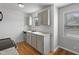 Well-lit kitchen with modern cabinets, countertops, and stainless steel appliances at 2164 E Raymond St, Indianapolis, IN 46203