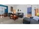 Comfortable living room showcasing neutral decor and a view into the dining area at 245 S Washington St, Danville, IN 46122
