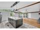 Modern kitchen featuring lots of light, stylish lighting, and an island at 3201 Chamberlin Dr, Indianapolis, IN 46227